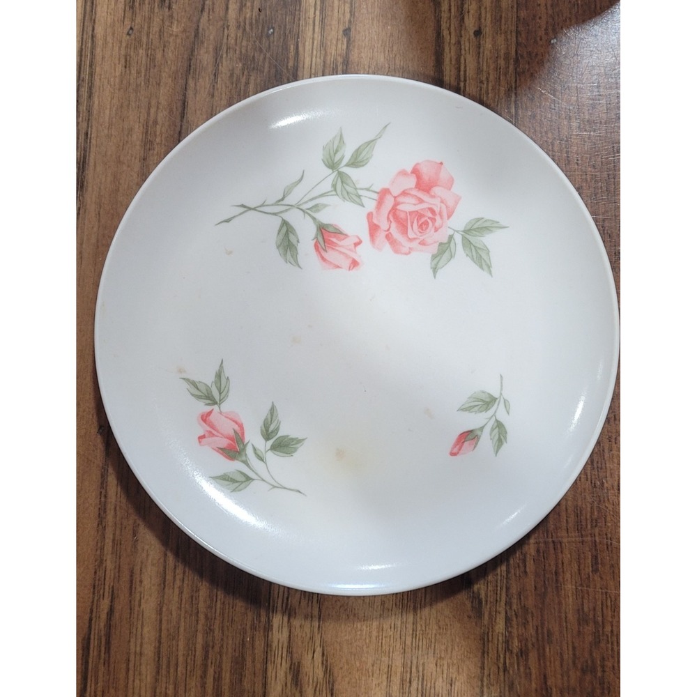 Stetson Melmac MCM 7.25" Roses Bread Salad Dessert Plate